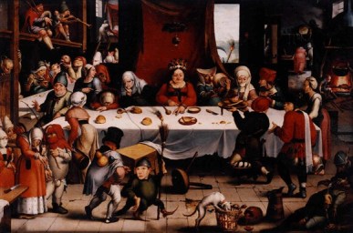 Festín burlesco, de Jan Mandijn, c. 1550