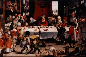 Festín burlesco, de Jan Mandijn, c. 1550