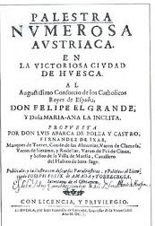 Portada de Palestra numerosa austriaca