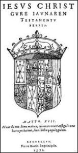 Portada de Iesus Christ Gure Iaunaren Testamentu Berria