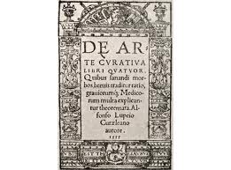 Portada de De arte curativa (1555)
