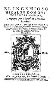 Portada de la Primera parte del Quijote (1605)