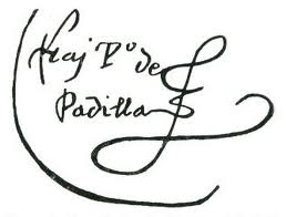 Firma de fray Pedro de Padilla