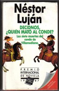 Decidnos, ¿quién mató al conde?, de Néstor Luján