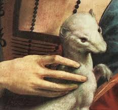 Detalle de La dama del armiño