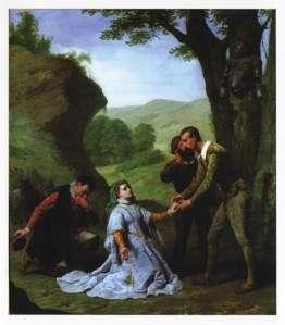 Presentación de Dorotea ante don Quijote