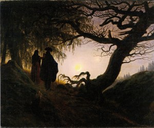 Pareja mirando la luna, de C. D. Friedrich