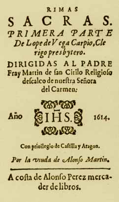 Rimas sacras, de Lope de Vega
