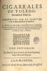 Cigarrales de Toledo, de Tirso de Molina