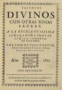 Triunfos divinos con otras rimas sacras, de Lope de Vega
