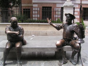 Estatua de don Quijote y Sancho Panza, Alcalá
