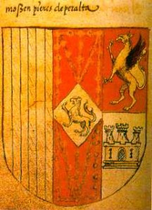 Escudo de mosen Pierres de Peralta