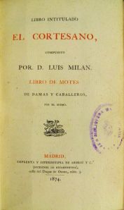 El cortesano, de Luis Milán