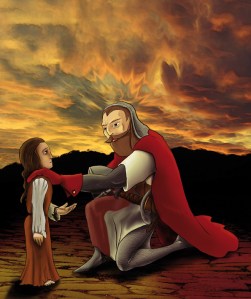 El Cid con la niña de nueve años