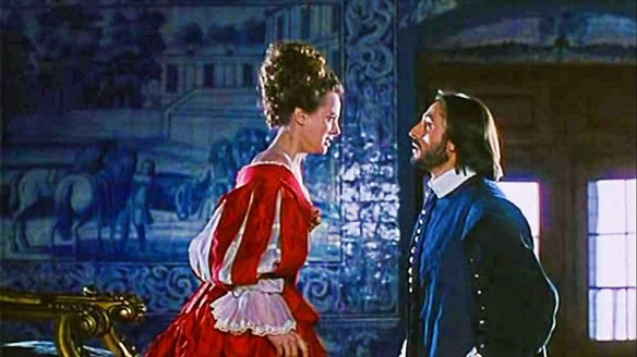 Diana y Teodoro, escena de El perro del hortelano