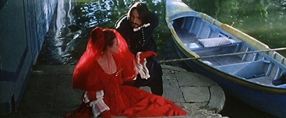 Diana y Teodoro, escena de El perro del hortelano