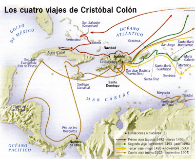 Los cuatro viajes de Colón