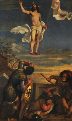 Resurrección de Cristo, de Tiziano