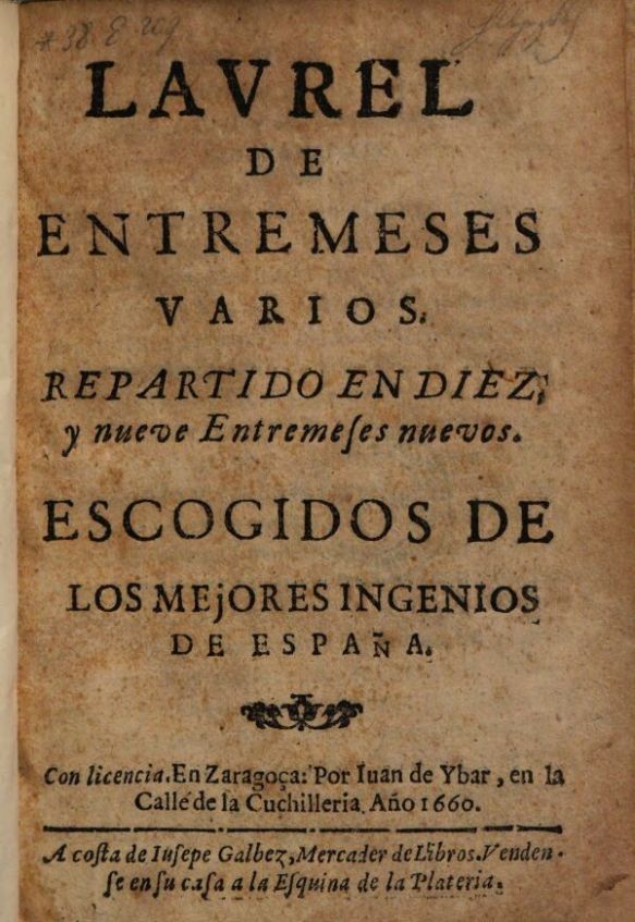 Laurel de entremeses