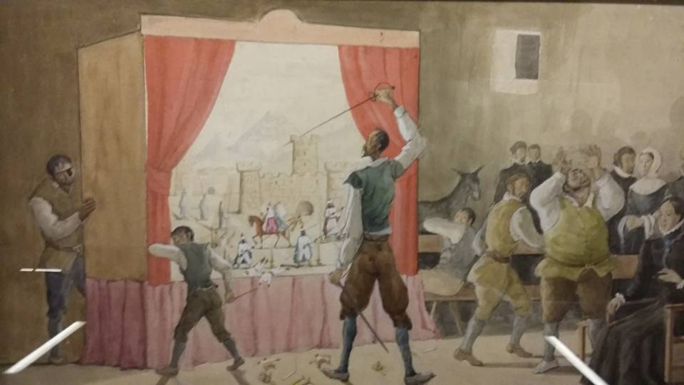 Don Quijote ante el retablo de maese Pedro