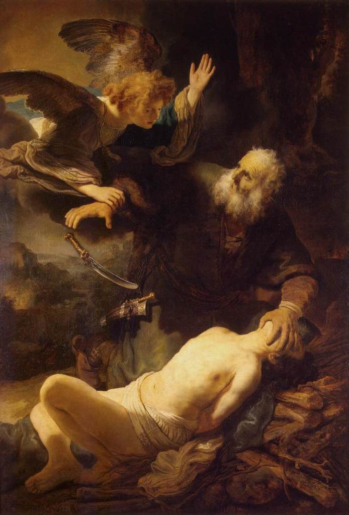 Rembrandt, El sacrificio de Isaac. Museo del Ermitage (San Petersburgo, Rusia)