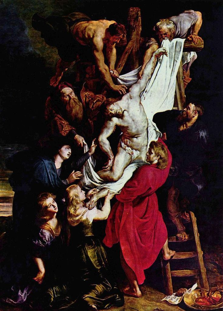 Pedro Pablo Rubens, El descendimiento de la cruz (c. 1612). Catedral de Amberes (Bélgica)