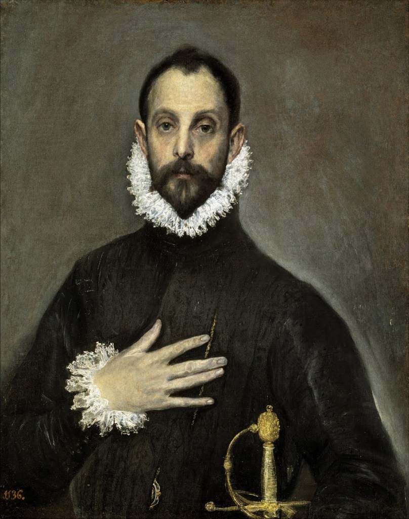 El Greco, El caballero de la mano en el pecho. Museo del Prado (Madrid)