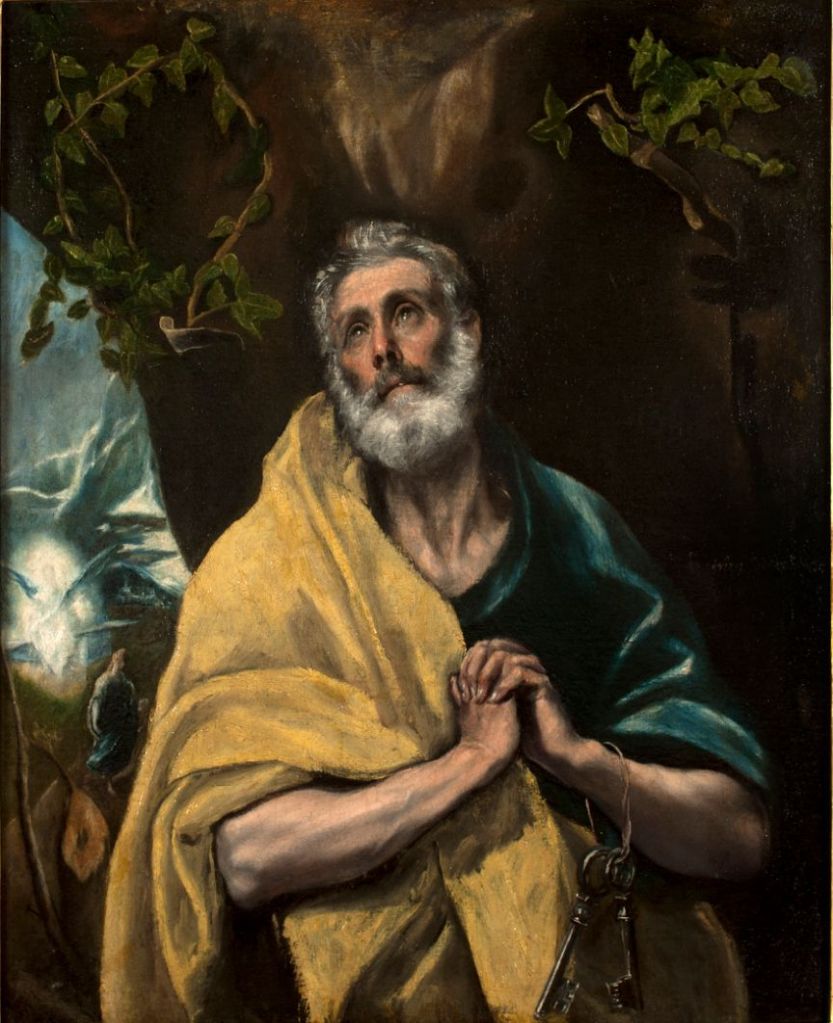El Greco, Las lágrimas de San Pedro (1587-1596). Museo del Greco (Toledo)