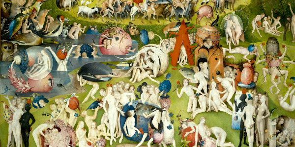 El Bosco, El jardín de las delicias (detalle). Museo del Prado (Madrid).