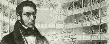 Retrato y firma de Manuel Bretón de los Herreros