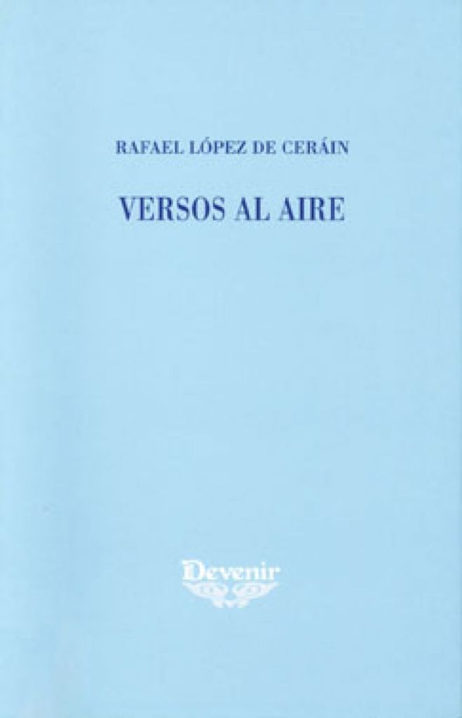 Cubierta del libro Versos al aire, de Rafael López de Ceráin