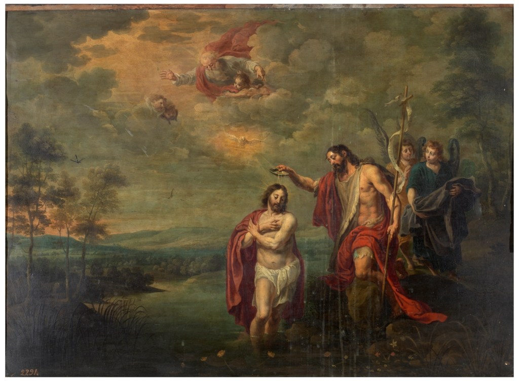 Willem van Herp II, Bautismo de Cristo. Museo Nacional del Prado, Madrid (España)