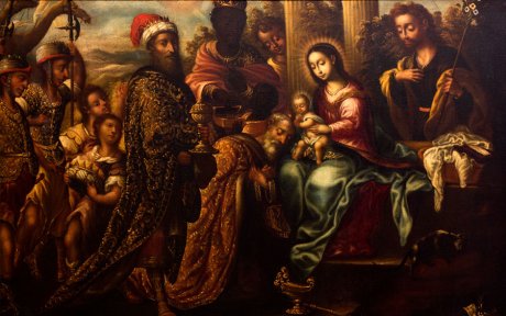 José Medina, La adoración de los Reyes Magos (siglo XIX). Museo Nacional de Bellas Artes de Cuba (La Habana, Cuba)