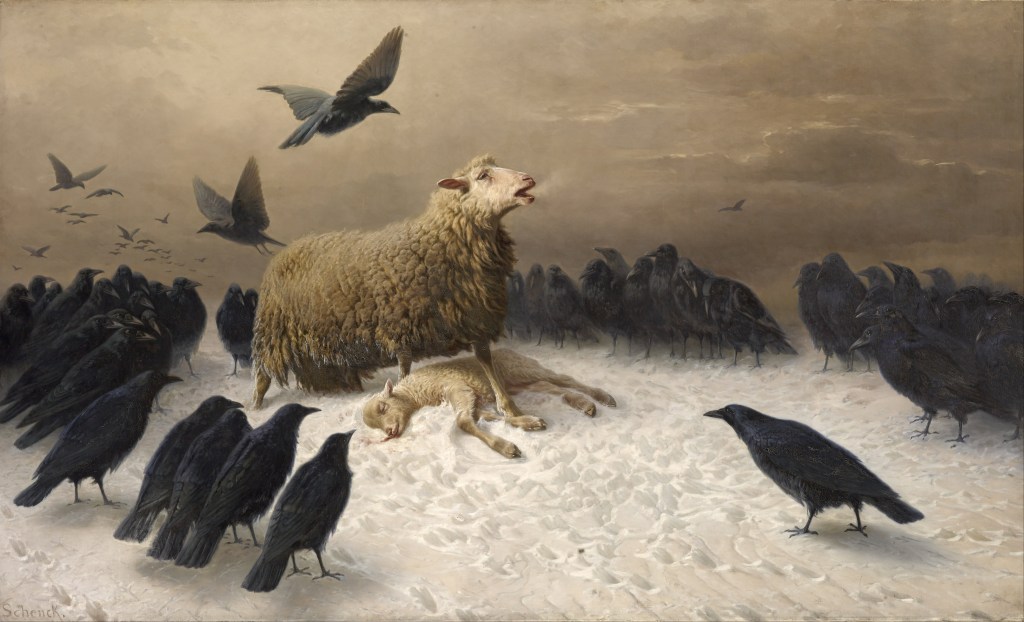 August Friedrich Albrecht Schenck, Anguish / Angustia (1878). Galería Nacional de Victoria (Australia).