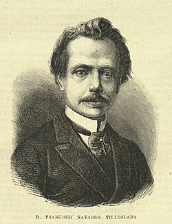 Francisco Navarro Villoslada, en La Ilustración Católica, 1878